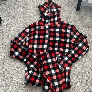 Red, Black & White Buffalo Plaid Onesie
